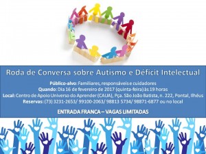 thumbnail_I RODA DE CONVERSA SOBRE AUTISMO E DÉFICIT INTELECUTAL