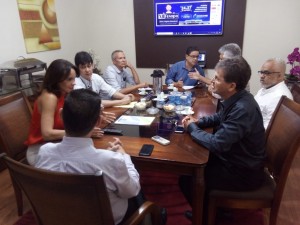 Reunião sobre a XIII Fenopo e o III Mutirão de Saúde e Cidadania na Record TV Cabrália (1)